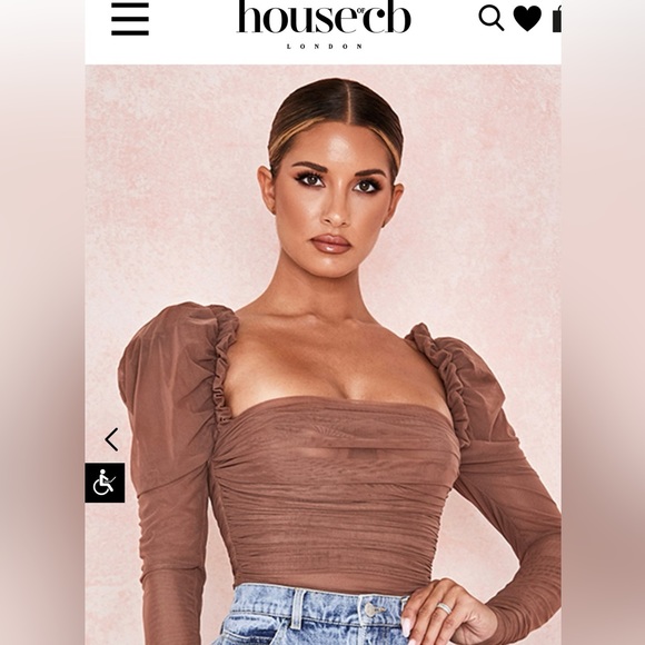 House of CB ‘emme’ mocha top XS - Picture 2 of 7